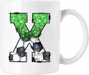 Bögre Labda Ábécé betű X 16 Fehér 330ml