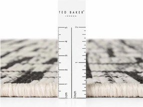 Fekete-krémszínű kerek kültéri-beltéri szőnyeg ø 160 cm Haringey Crouch – Ted Baker