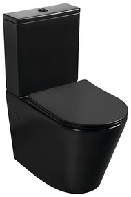 Sapho - PACO kompakt WC, kerámia/fekete