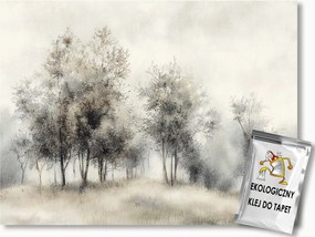 Fotótapéta Flizelina Tájkép Fák Liget Bézs Boho Barna 104x70,5 ragasztó