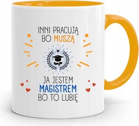 Mester Bögre Sárga Születésnapi Ajándék fényképes nyomtatással