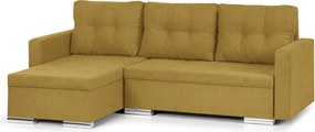 FELIX Kinyitható sarokkanapé Sárga