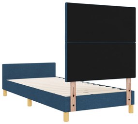 Kék Ágykeret 90x200 cm Szövet