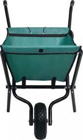 Zöld összecsukható kerti talicska 60 liter