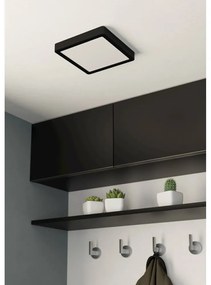 Fekete LED mennyezeti lámpa 21x21 cm FUEVA 5 – EGLO
