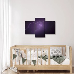 Villámzó égbolt képe (90x60 cm)