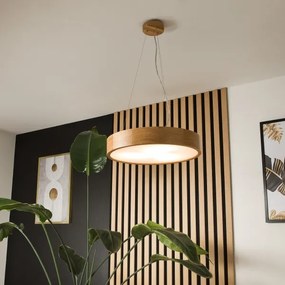 OAK függeszték 3xE27/60W/230V tölgy, átmérő 47,5 cm