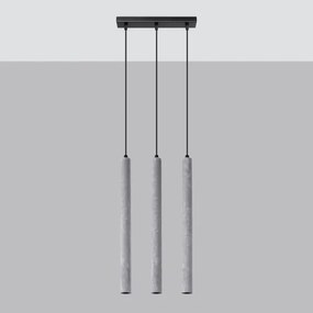 Sollux SL.1272 - Csillár zsinóron PASTELO 3xG9/8W/230V beton