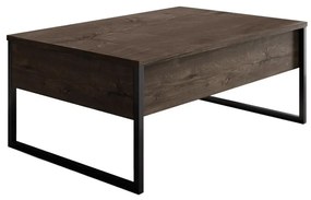 Dohányzóasztal Luxe - Walnut, Black