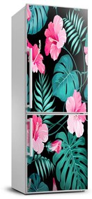 Dekor matrica hűtőre Hawaii virágok FridgeStick-70x190-f-93163910