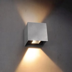 Brilagi - LED Kültéri fali lámpa CUBE LED/6W/230V szürke IP54