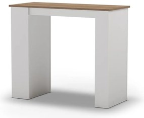 Bárasztal tölgyfa dekoros asztallappal 52x120 cm Peru – Marckeric