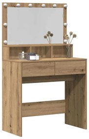 Öltözködőasztal kézműves tölgy 80 x 41 x 134,5 cm Faanyag
