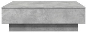 Betonszürke szerelt fa dohányzóasztal 90 x 90 x 28 cm