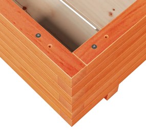 vidaXL viaszbarna tömör fenyőfa kerti virágláda 60 x 60 x 26,5 cm