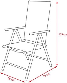 8-részes Avenberg HARMONY Kerti bútor szett - fekete-szürke