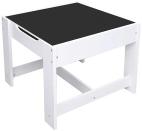 fehér MDF gyerekasztal két székkel