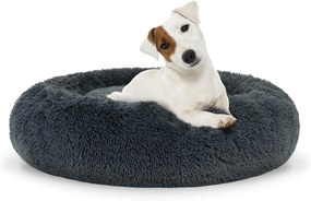 Plüss ágy kutyáknak 60 cm sötétszürke