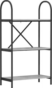 vidaXL Könyvespolc Szürke Sonoma 60 x 30 x 109 cm Faanyag