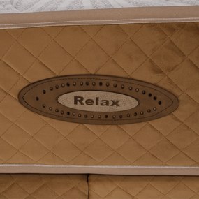 Boxspring ágy 160x200, világosbarna, GOLDBIA