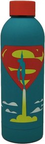 Superman Launch puha tapintású műanyag kulacs csavaros kupakkal 700 ml