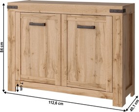 Komód 2D, wotan tölgy, MORATIZ