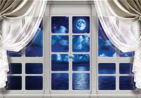 Fotótapéta Éjszakai csillagok tenger vinil 416x254 Ablak a nyugodt alváshoz +ragasztó