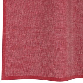 vidaXL 2 db borvörös voile függönyök rúd zsebekkel