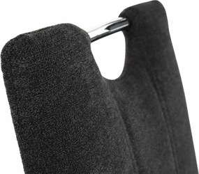 Étkezőszék, szürkésbarna szövet/króm, OLIVA NEW