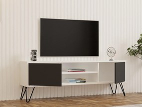 TV asztal/szekrény Donoko (fehér + antracit) . Akció -23%. 1095142