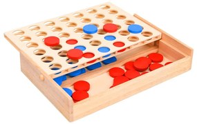 tömör fa 4 egy sorban játék 24 x 15 x 4 cm