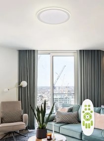 Top Light - LED Dimmelhető mennyezeti lámpa NORMAN LED/60W/230V fehér + + távirányító
