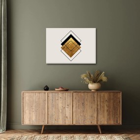 Kép - Absztrakció arany és fehér N⁰1 (70x50 cm)