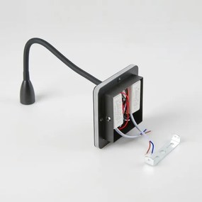 Brilagi - LED Rugalmas fali lámpa MAYA Double LED/4W/230V + LED/3W fekete