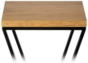 LOFT virágtartó állvány 100x24 cm fekete/barna