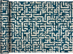 Vinyl tapĂ©ta flizelinen tĂŒrkiz Mozaik