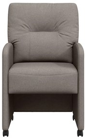 Kerekes Étkező Székek 2 pcs Tópszínű 57 x 67 x 95 cm szövet