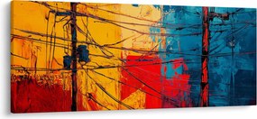 Kép - Absztrakt elektromos vezetékek (120x50 cm)