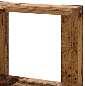 5 szintes antik fa szerelt fa sarok könyvespolc 50 x 50 x 179cm