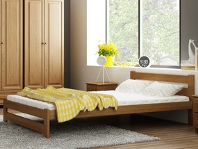 Fa ágy 120x200cm Eureka VitBed tölgy + matrac 120x200 Niobé
