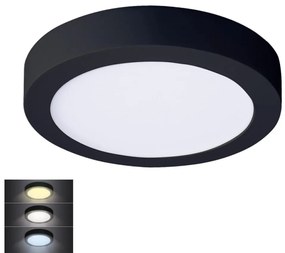 Solight Solight WD172-B - LED Mennyezeti lámpa LED/18W/230V 3000/4000/6000K fekete kerek SL1395