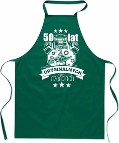 Konyhai Kötény pamut zöld Születésnap 50 éves vicces ajándék FA_461_z