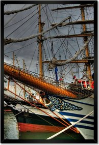 Poszterek keretben 40x60 Vitorlások a kikötőben