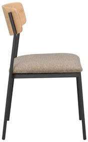 Bézs-natúr színű étkezőszék szett 2 db-os Maymont – Rowico