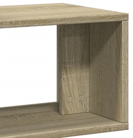 2 db sonoma tölgy színű szerelt fa TV-szekrény 75 x 30 x 50 cm