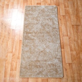 Szegett szőnyeg 70x150 cm – Világos beige egyszínű