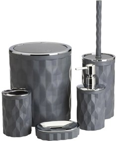 Fürdőszobai készlet REINA 5 db antracit/króm