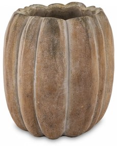 Cement Barna virágtartó kaspó, Szürke 21,5x20x20cm