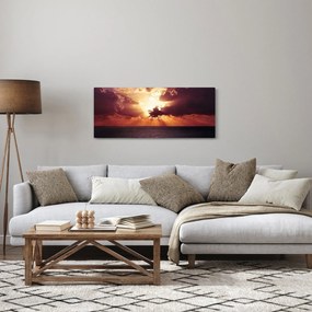 A nap képe a felhők mögött (120x50 cm)