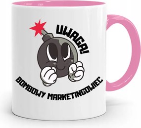 Marketingeseknek Marketing Bögre Rózsaszín Ajándék fényképes nyomtatással